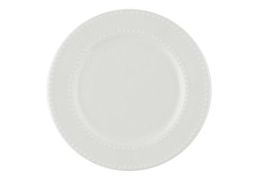 Lėkštė AURORA White Beads, 27 cm