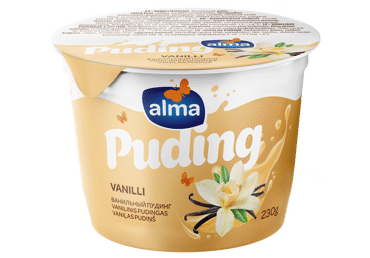 Pudingas ALMA, vanilės skonio, 230 g, 230 g