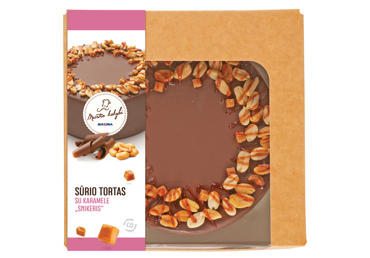 Sūrio tortas su karamele SNIKERIS, 1 kg