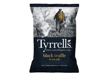 Bulvių traškučiai TYRRELL'S, trumų ir jūros druskos skonio, 135 g