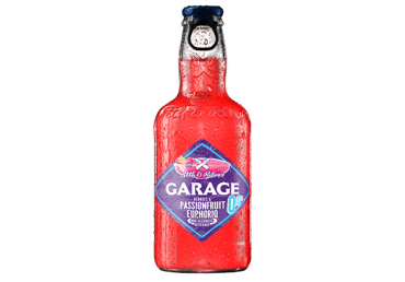 Nealkoholinis alaus kokteilis uogų ir pasiflorų skonio Garage EUPHORIQ 0.0%, 275 ml