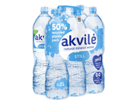 Negazuotas natūralus mineralinis vanduo AKVILĖ, 2 l x 6 vnt.