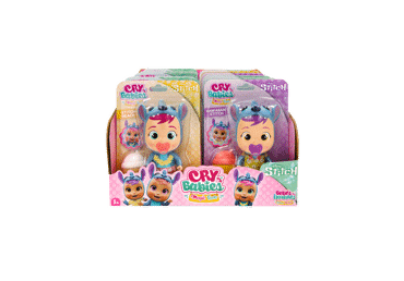 Verkianti lėlė CRY BABIES, Stitch - 1