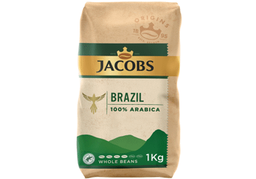 Kavos pupelės JACOBS ORIGINS BRAZIL, 1 kg - 1