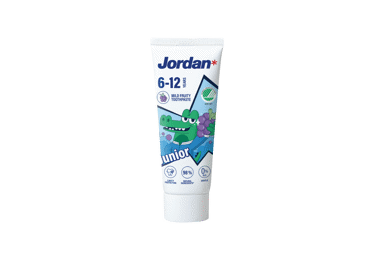 Vaikiška dantų pasta JORDAN vaisių skonio,6-12 metų, 50 ml - 1