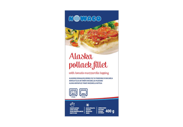 Rudagalvių menkių filė kepsneliai su pomidorais ir mocarela, 400 g Rudagalvių menkių filė kepsneliai su pomidorais ir mocarela, 400 g