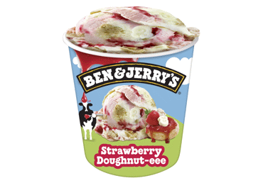 Valgomieji ledai BEN&JERRY'S, braškių skonio, 393 g