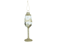 Stiklinis Kalėdų eglutės žaisliukas,14cm