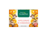 Arbata GAMTOS GURKŠNIS, apelsinų ir imbierų sk., 40 g