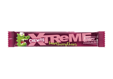 Kramtomieji saldainiai CHEWITS XTREME CHERRY, 34 g