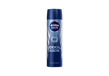 Vyriškas purškiamasis dezodorantas NIVEA COOL KICK, 150 ml Vyriškas purškiamasis dezodorantas NIVEA COOL KICK, 150 ml