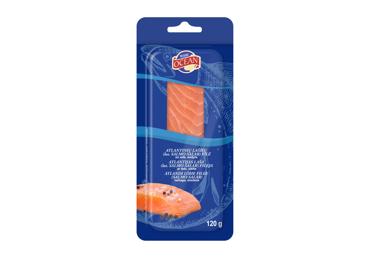 Sūdyta lašišų filė OCEAN, su oda, 120 g