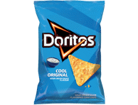 Kukurūzų traškučiai DORITOS, grietinės padažo skonio, 100 g