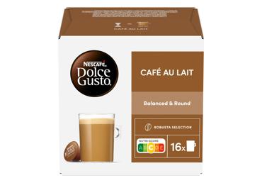 Kavos kapsulės NESCAFE DOLCE GUSTO CAFE AU LAIT, 160 g
