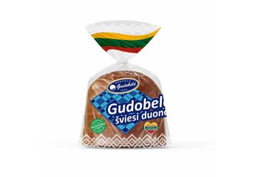 Šviesi ruginė raikyta GUDOBELĖS duona, 340 g