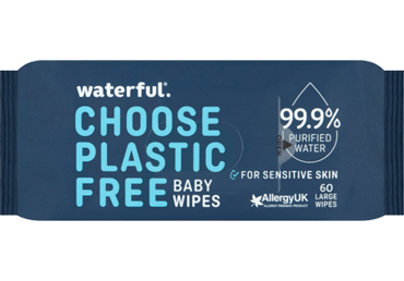 Drėgnosios kūdikių servetėlės WATERFUL, 60 vnt.