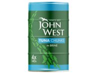 Tunų gabaliukai sūryme JOHN WEST, 580 g