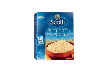 Plikyti ryžiai RISO SCOTTI PARBOILED (4 x 125 g), 500 g - 1