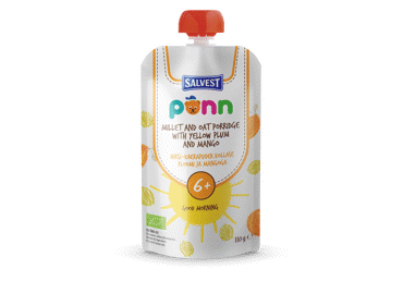 PONN ekologiška košė GOOD MORNING su slyvomis ir mangais 6+ mėn, 110 g