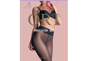 Moteriškos pėdkelnės ORI MIRACLE 20 den, 2 dydis, nero