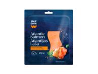 Šaltai rūkyta pjaustyta atlantinių lašišų filė WELL DONE, 100 g