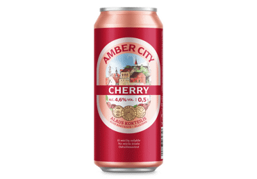 Alaus kokteilis Amber City Radler Cherry 2%, 500 ml