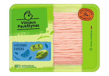 Šv. vištien. faršas VILNIAUS PAUKŠTYNAS, rieb. maž. nei 15 %, 400 g