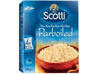 Plikyti ryžiai RISO SCOTTI PARBOILED (4 x 125 g), 500 g
