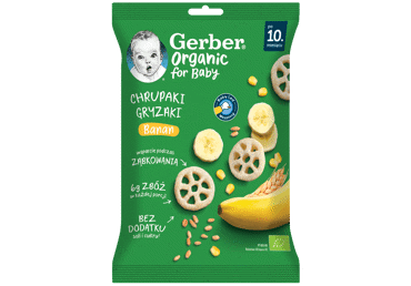 Ekologiški Kukurūzai GERBER su bananais, 28g PT-BIO-09