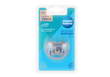 CANPOL BABIES silikoninis simetrinis čiulptukas CUTE ANIMALS, 18+ mėn - 3