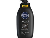 Vyriška dušo želė NIVEA MEN Active Clean XXXL, 887 ml