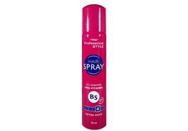 Stiprios fiksacijos plaukų lakas PROFESSIONAL, 75 ml