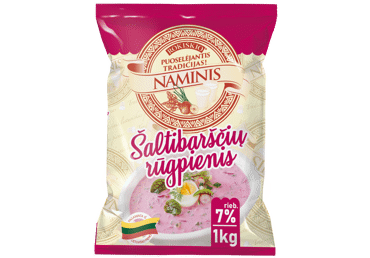 ROKIŠKIO NAMINIS šaltibarščių rūgpienis, 7 % rieb., 1 kg