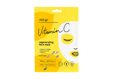 Lakštinė veido kaukė KILIG VITAMIN C, 28 g