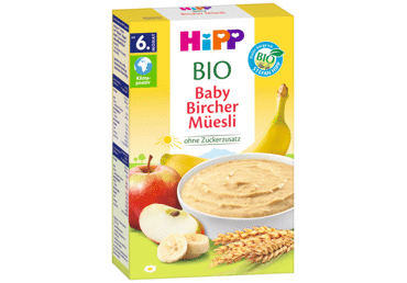 Ekologiški BIRCHERIO dribsniai HIPP (nuo 6 mėn.), 250 ml