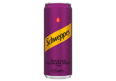 Gazuotas gėrimas Schweppes Blueberry Mojito 330ml