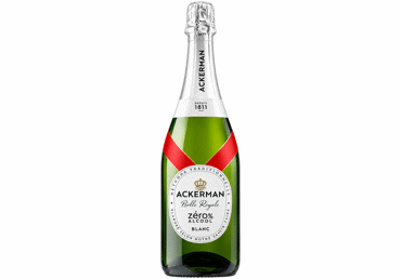 Putojantis nealkoholinis vynas ACKERMAN BULLE ROYALE ZERO BLANC, 0%, 0,75 l