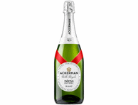 Putojantis nealkoholinis vynas ACKERMAN BULLE ROYALE ZERO BLANC, 0%, 0,75 l
