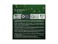 El. Girlianda veikianti su baterijomis, 80LED; 7,9m