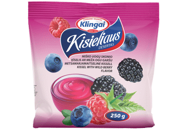 Kisieliaus desertas KLINGAI, miško uogų skonio, 250 g - 1
