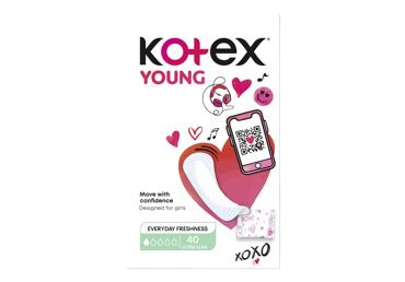 Higieniniai įklotai KOTEX YOUNG ULTRASLIM, 40 vnt
