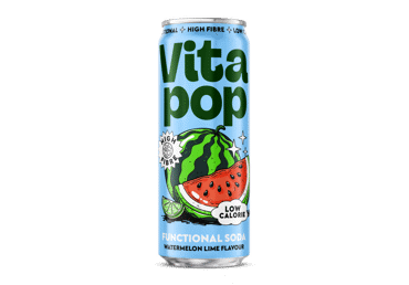 Gazuotas funkcinis gėrimas VITA POP WATERMELON LIME, 330 ml x 12