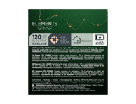 Elektrinė girlianda, veikianti su baterijomis, 120 LED, 1 vnt.