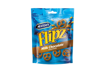 Breceliai FLIPZ, pieninio šokolado skonio, 90 g