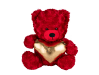 Pliušinis meškiukas FOXTER, raudonas, 30 cm