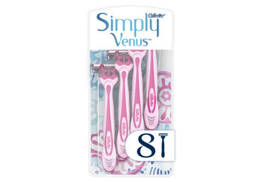 Vienkartiniai skustuvai VENUS Simply3, 8 vnt