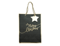 Kalėdinis dovanų maišelis 26x32x12 cm, 4 spalvos