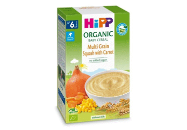 Ekologiška įvairių grūdų košė HIPP su moliūgais (nuo 6 mėn.), 200 g