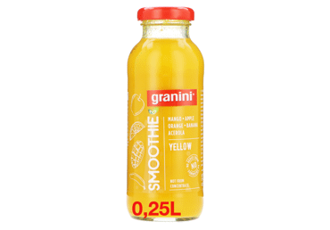 Mangų, obuolių, apelsinų ir bananų kokteilis GRANINI, 250 ml