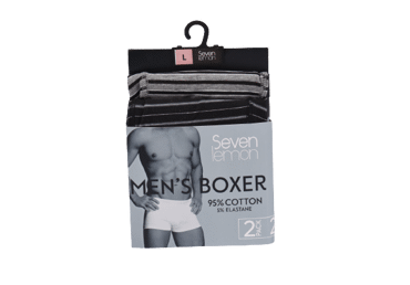 Vyriškos boksikės SEVEN LEMON, M dydis, 2 vnt., 2 vnt.
